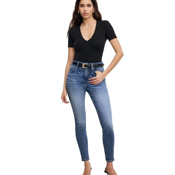 Good American Denim - Good American Good Waist High Rise Skinny Jeans